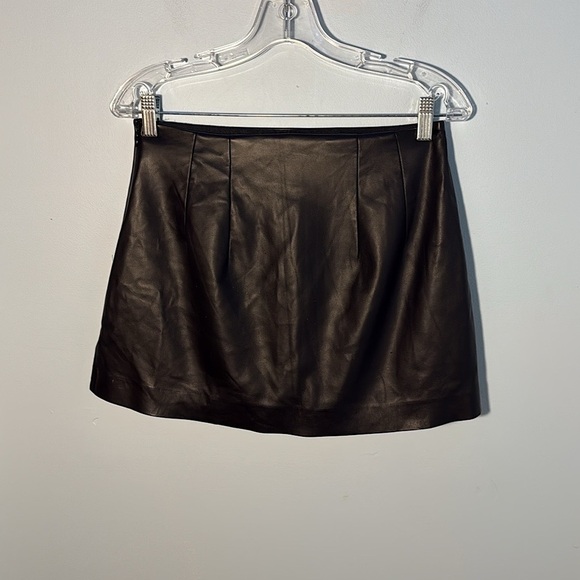 Faux Leather Mini Skort - Picture 3 of 6